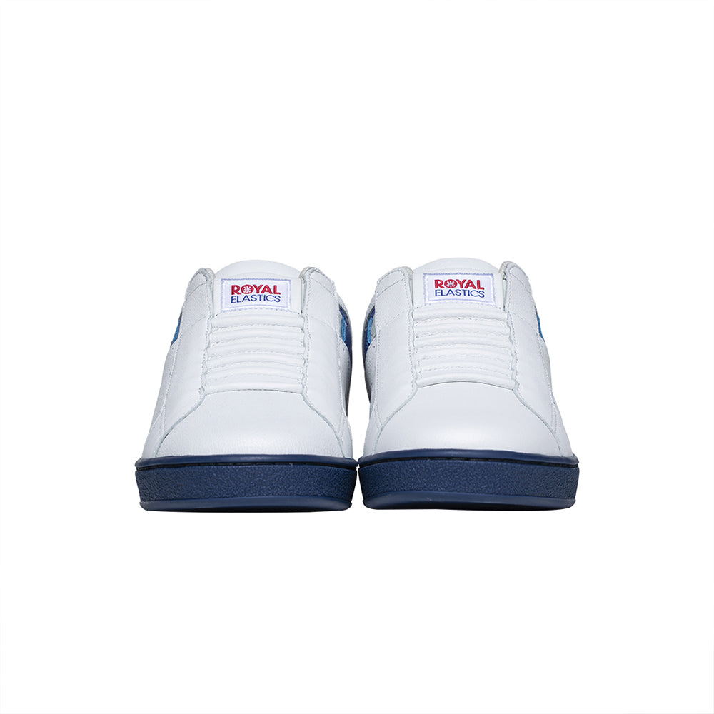 Men's Icon Genesis White Blue Leather Sneakers 01902-058