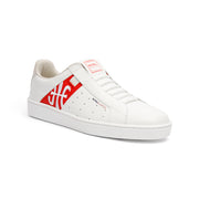 Men's Icon Genesis Chunk White Red Leather Sneakers 01992-013 - ROYAL ELASTICS