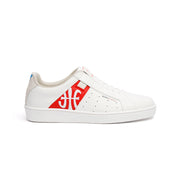 Men's Icon Genesis Chunk White Red Leather Sneakers 01992-013 - ROYAL ELASTICS
