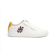 Men's Icon Genesis Crown White Yellow Purple Leather Sneakers 01992-036 - ROYAL ELASTICS