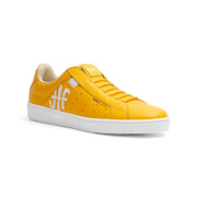 Women's Icon Genesis Spotlight Yellow White Leather Sneakers 91993-333 - ROYAL ELASTICS