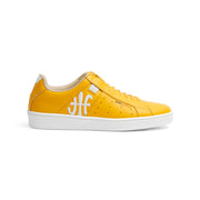 Women's Icon Genesis Spotlight Yellow White Leather Sneakers 91993-333 - ROYAL ELASTICS