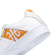 Men's Icon Genesis White Orange Leather Sneakers 01994-020 - ROYAL ELASTICS