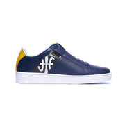 Men's Icon Genesis Blue Yellow White Leather Sneakers 01994-583 - ROYAL ELASTICS