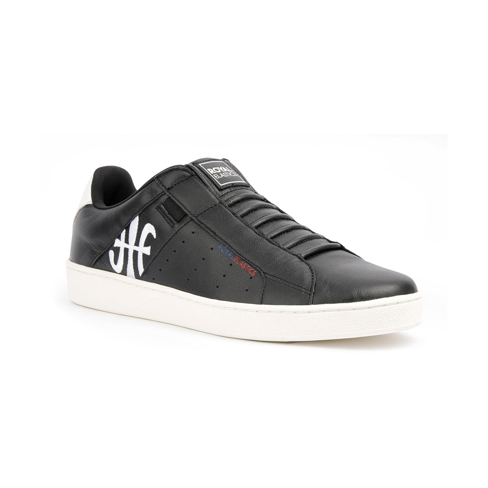 Men's Icon Genesis Black White Leather Sneakers 01994-990 - ROYAL ELASTICS