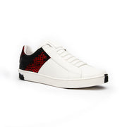 Men's Icon Deejay White Black Red Leather Sneakers 02082-019 - ROYAL ELASTICS