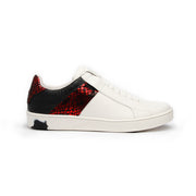 Men's Icon Deejay White Black Red Leather Sneakers 02082-019 - ROYAL ELASTICS