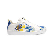 Men's Icon Manhood Camouflage White Yellow Blue Leather Sneakers 02091-053 - ROYAL ELASTICS
