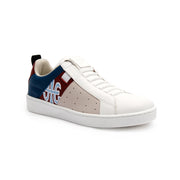 Women's Icon Manhood White Blue Maroon Leather Sneakers 92091-815 - ROYAL ELASTICS