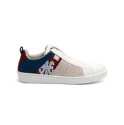 Women's Icon Manhood White Blue Maroon Leather Sneakers 92091-815 - ROYAL ELASTICS