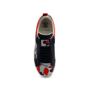 Men's Icon Manhood Camouflage Blue Red Gray Leather Sneakers 02091-818 - ROYAL ELASTICS