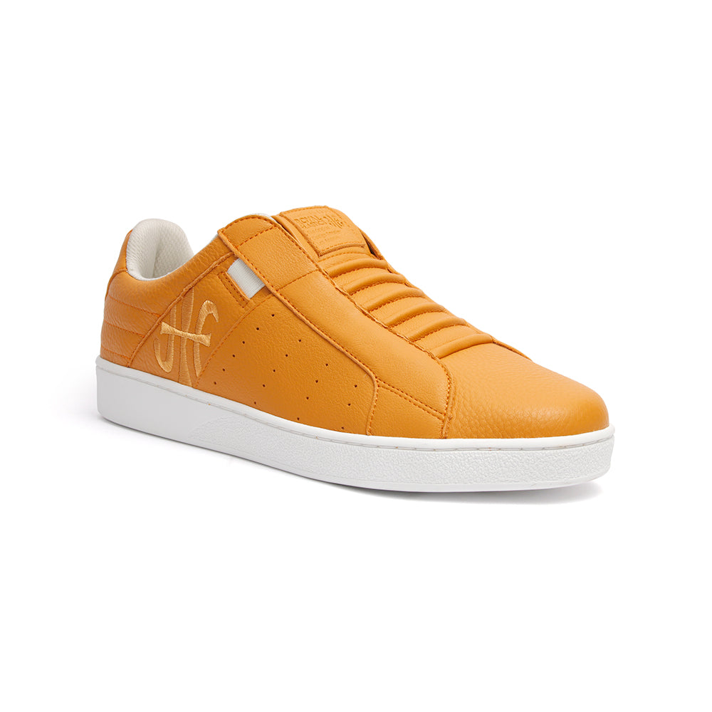 Men's Icon Classic Orange White Leather Sneakers 02092-222 - ROYAL ELASTICS