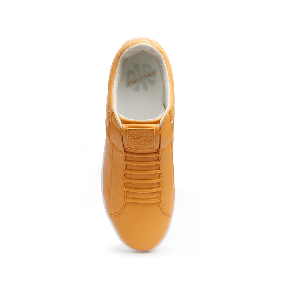 Men's Icon Classic Orange White Leather Sneakers 02092-222 - ROYAL ELASTICS