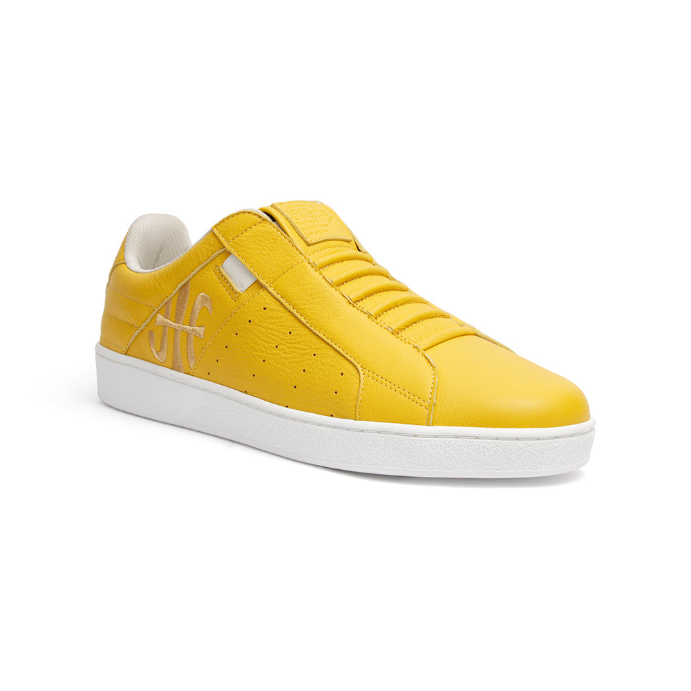 Men's Icon Classic Yellow White Leather Sneakers 02092-333 - ROYAL ELASTICS