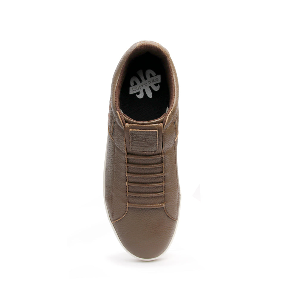 Men's Icon Classic Brown Leather Sneakers 02092-770 - ROYAL ELASTICS