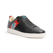 Men's Icon Manhood Black Red Gray Leather Sneakers 02093-918 - ROYAL ELASTICS