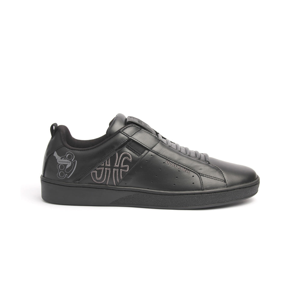 Men's Icon Manhood Black Leather Sneakers 02093-990 - ROYAL ELASTICS