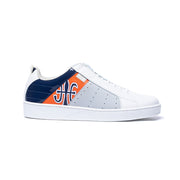 Men's Icon Manhood White Blue Orange Leather Sneakers 02094-025 - ROYAL ELASTICS