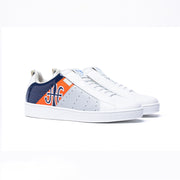 Men's Icon Manhood White Blue Orange Leather Sneakers 02094-025 - ROYAL ELASTICS