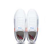 Men's Icon Manhood White Blue Orange Leather Sneakers 02094-025 - ROYAL ELASTICS