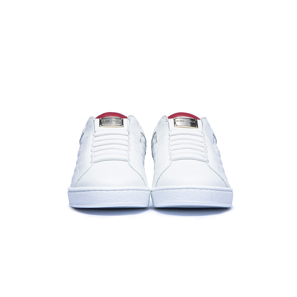 Men's Icon SBI White Blue Leather Sneakers 02502-015