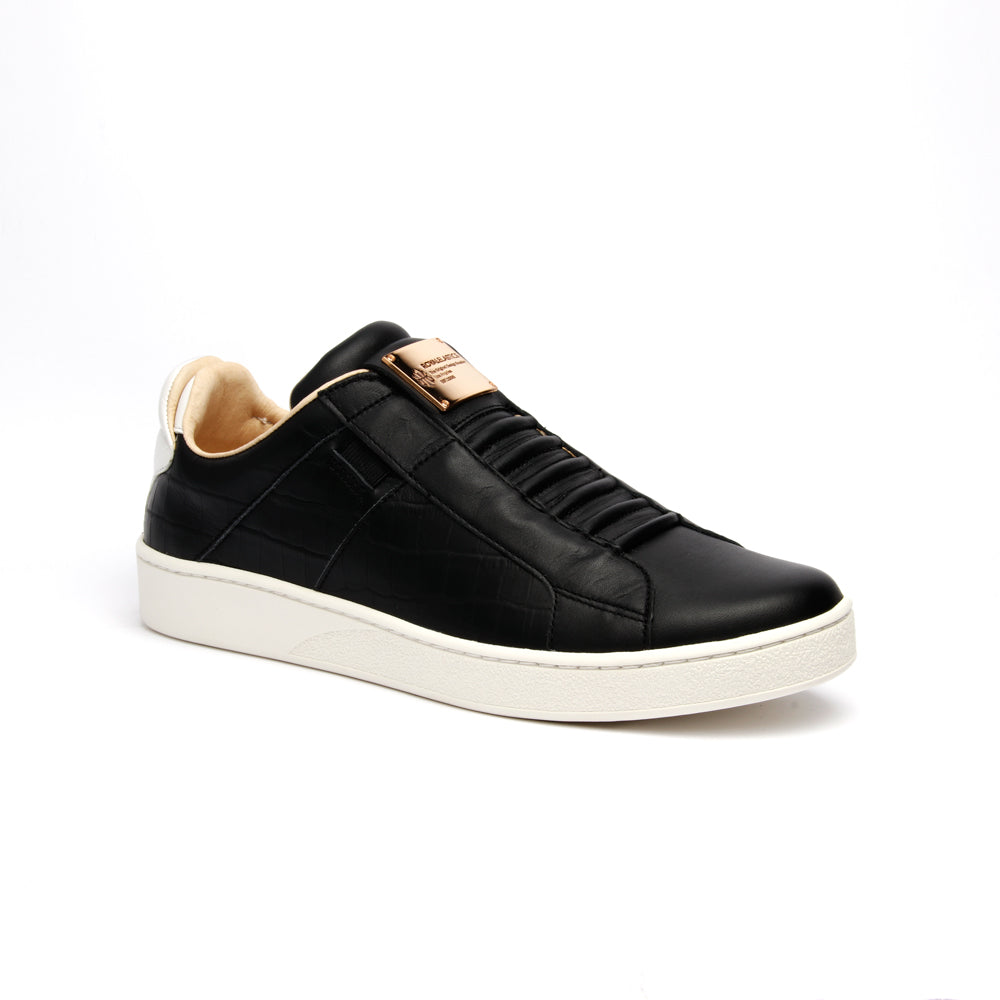 Men's Icon SBI Black White Leather Sneakers 02583-990 - ROYAL ELASTICS