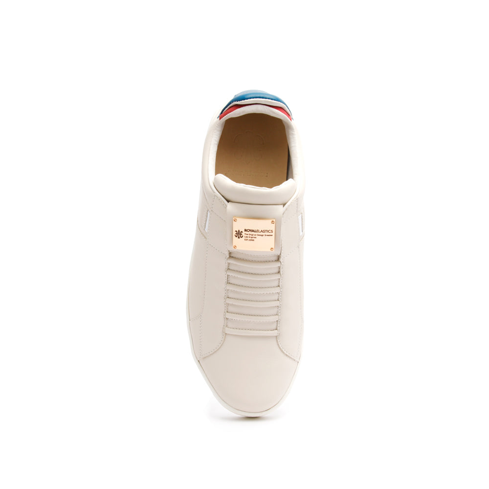 Men's Icon SBI Gray Blue Red Leather Sneakers 02584-051 - ROYAL ELASTICS