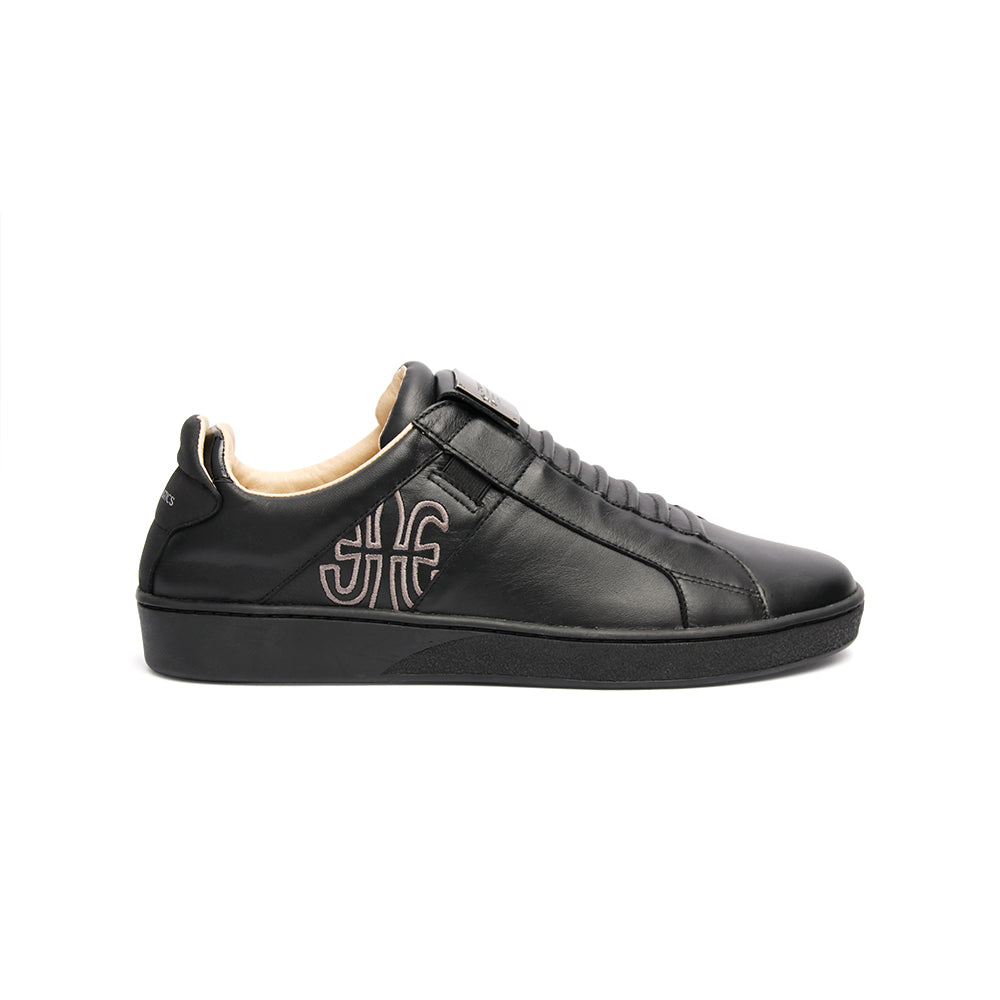 Men's Icon SBI Black Leather Sneakers 02592-999 - ROYAL ELASTICS