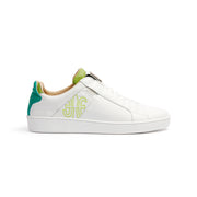 Men's Icon SBI White Green Leather Sneakers 02593-004 - ROYAL ELASTICS