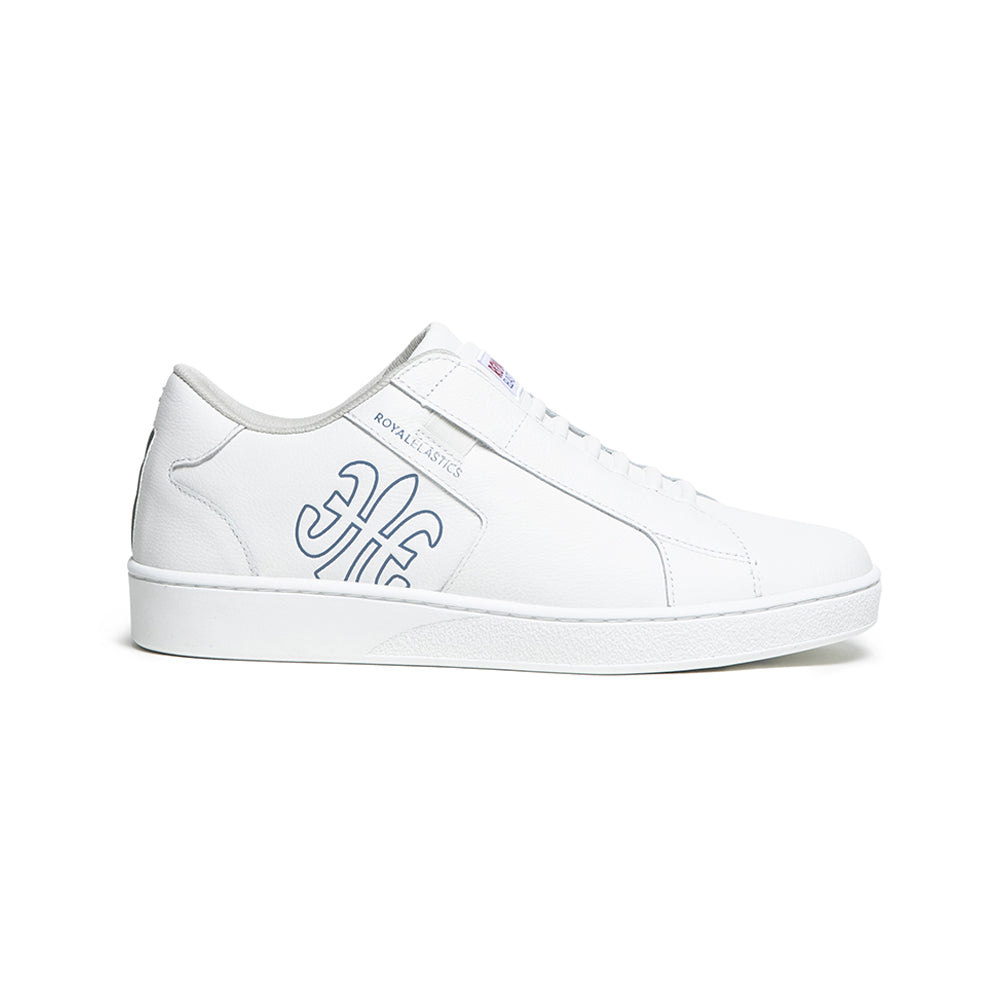 Men's Adelaide White Blue Leather Sneakers 02603-054