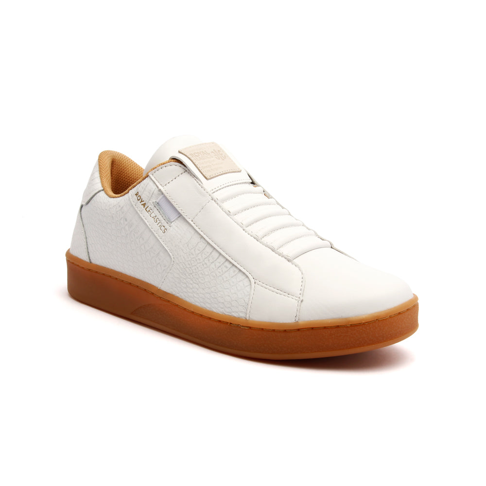 Men's Adelaide White Leather Sneakers 02683-000 - ROYAL ELASTICS