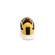 Men's Adelaide Navy Blue Yellow Leather Sneakers 02684-553 - ROYAL ELASTICS