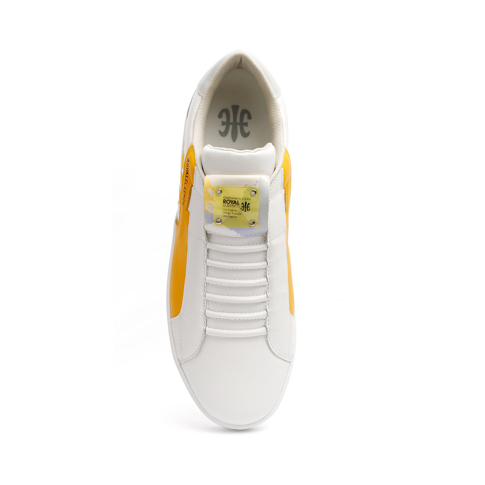 Men's Adelaide Yellow Leather Sneakers 02692-038 - ROYAL ELASTICS