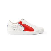 Men's Adelaide White Red Leather Sneakers 02693-015 - ROYAL ELASTICS