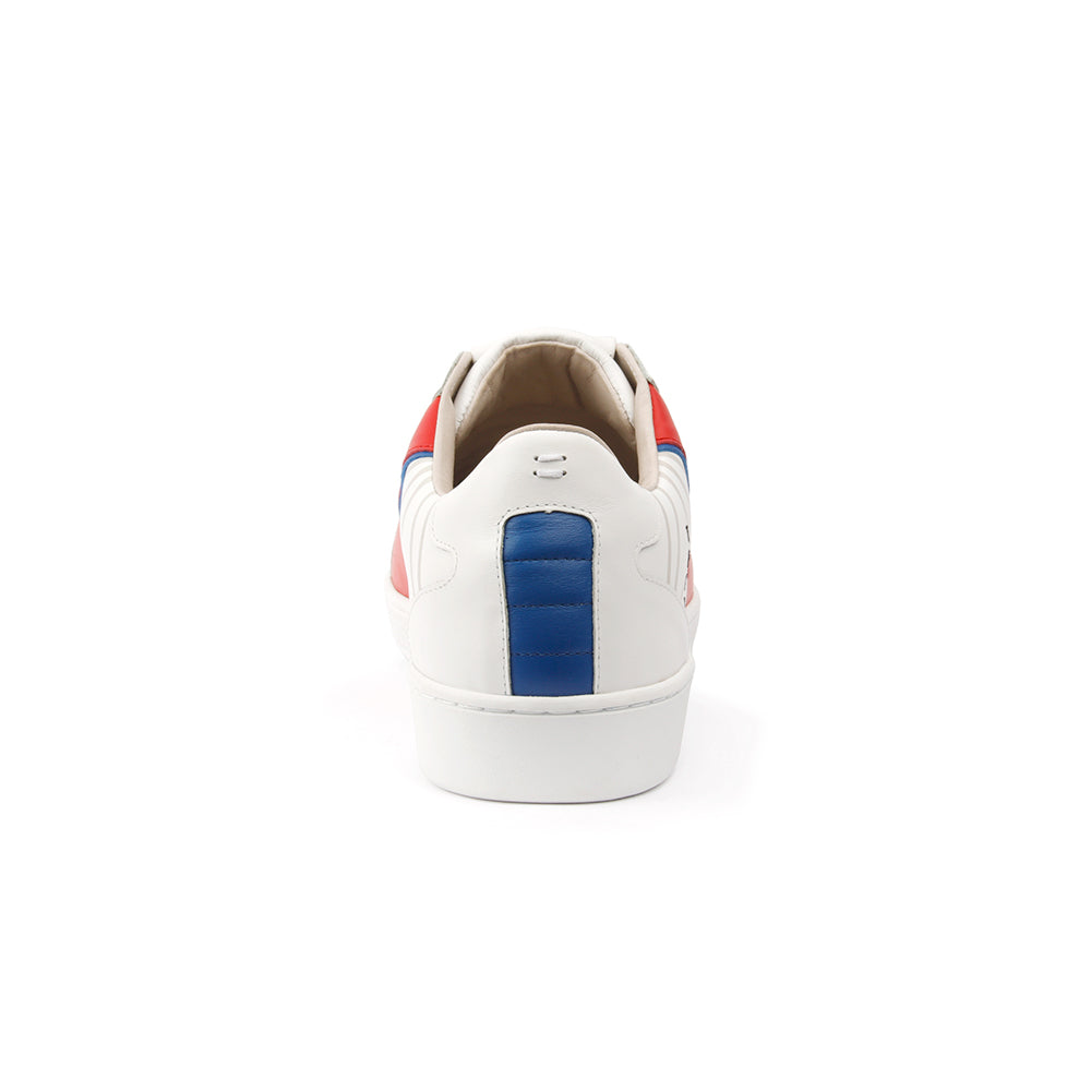 Men's Adelaide White Red Leather Sneakers 02693-015 - ROYAL ELASTICS