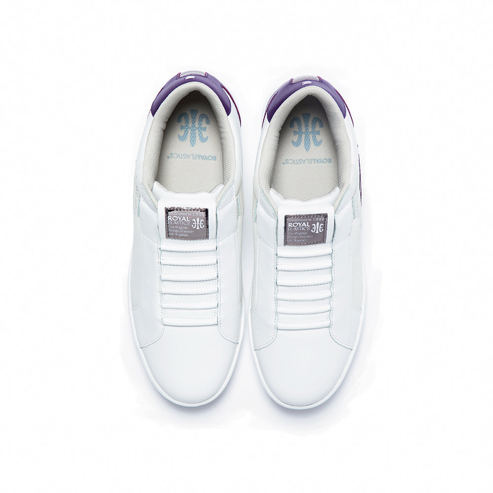 Men's Adelaide Purple White Leather Sneakers 02694-006 - ROYAL ELASTICS