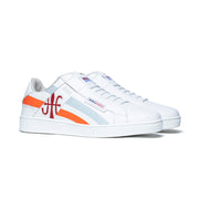 Women's Icon Cross White Orange Red Leather Sneakers 92901-028 - ROYAL ELASTICS