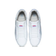 Women's Icon Cross White Orange Red Leather Sneakers 92901-028 - ROYAL ELASTICS