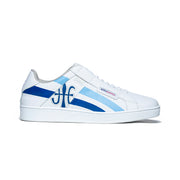 Men's Icon Cross White Blue Leather Sneakers 02901-055 - ROYAL ELASTICS