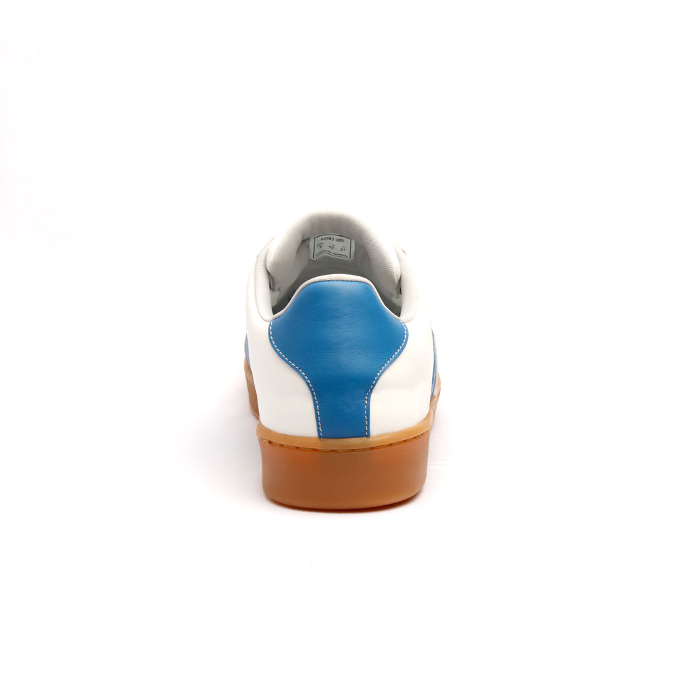 Men's Icon Dots White Blue Leather Sneakers 02983-005 - ROYAL ELASTICS