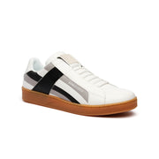 Men's Icon Cross White Gray Black Leather Sneakers 02983-980 - ROYAL ELASTICS