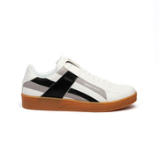 Men's Icon Cross White Gray Black Leather Sneakers 02983-980 - ROYAL ELASTICS