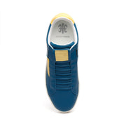 Men's Icon Dots Blue Yellow Leather Sneakers 02984-553 - ROYAL ELASTICS