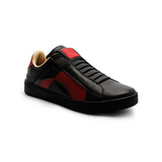 Men's Icon Dots Black Red Leather Sneakers 02984-991 - ROYAL ELASTICS