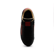 Men's Icon Dots Black Red Leather Sneakers 02984-991 - ROYAL ELASTICS
