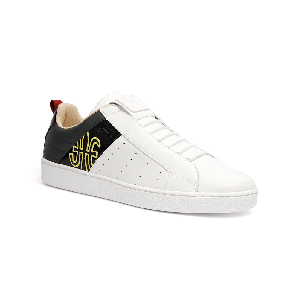 Men's Icon Manhood White Black Leather Sneakers 02992-089 - ROYAL ELASTICS