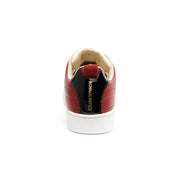 Men's Icon Manhood White Black Maroon Leather Sneakers 02992-091 - ROYAL ELASTICS