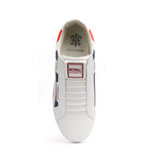 Men's Icon Cross White Blue Red Leather Sneakers 02993-150 - ROYAL ELASTICS