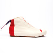 Men's London Hi Beige Red Canvas High Tops 03482-001 - ROYAL ELASTICS