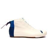 Men's London Hi Beige Blue Canvas High Tops 03482-005 - ROYAL ELASTICS